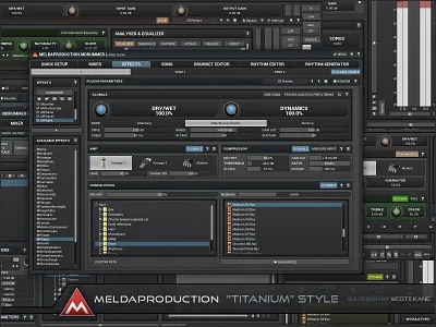 Titanium Style GUI Design for Audio audio design graphical user interface gui gui design gui designer interface plugin ui user interface ux vst