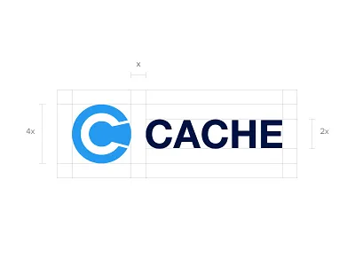 Cache Logo bitcoin blockchain brand branding cache crypto design identity logo mark typography