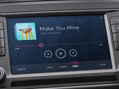 Car Media Player car interface media player touchscreen ui