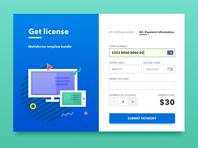 Card checkout DailyUI 002 billing checkout dailyui dailyui100 payment
