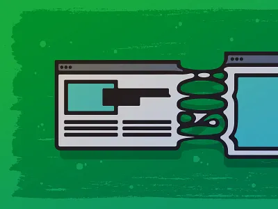 Digital change & evolution browser brush icon illustration line paint splat texture ui website wireframe