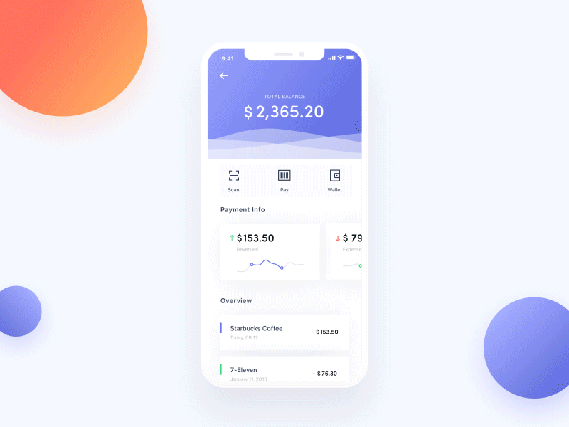 Wallet App Animation animation card data finance gif graphic ios mobile motion numbers ui wallet