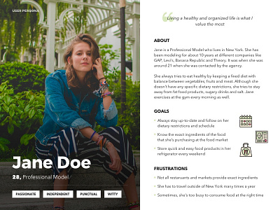 [Free Template] User Persona (Professional Model) freebie model online persona professional profile sketch template user ux