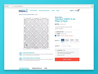 Ecommerce Product Page ecommerce shop store ui ux website