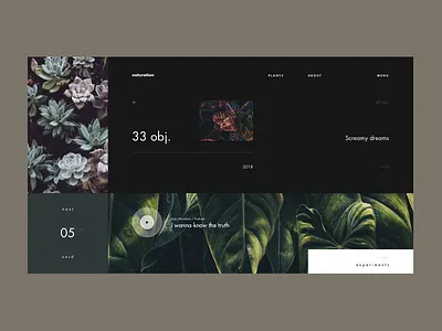naturation app clean design flat interface layout minimal simple ui ux web website