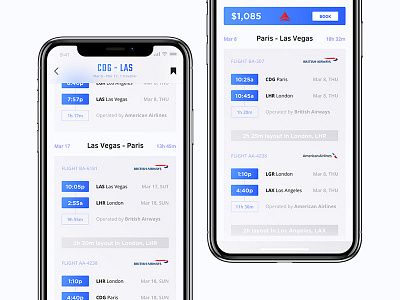 Heaven App - Round Trip Flight air app blue booking dates flight flights hotel plane travel white