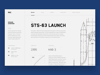 Space History // Day 14 daily inspire interaction interface landing minimalistic site ui user ux web webdesign