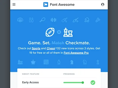 Chess + Sports Packs in Font Awesome awesome chess font font awesome icons sports updates
