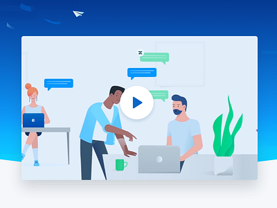 Monkeylearn Video app blue clean design interface monkey ui ux web website