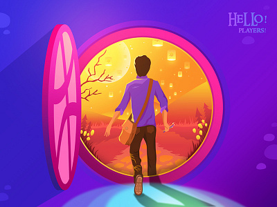 Hello Dribbble anandentryglossy artcreativeposter debut shot debuts designbarani first shot hobbit illustration illustrationgraphic
