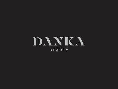 Danka Beauty beauty brand cosmetic custom elegant logo luxury serif stencil superior typography woman