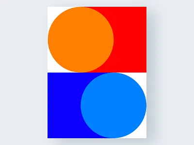 Untitled №4 abstract art challenge colors experiment geometric modernism poster shapes untitled series yakim