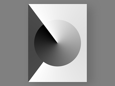 Untitled №5 abstract art challenge colors experiment geometric modernism poster shapes untitled series yakim