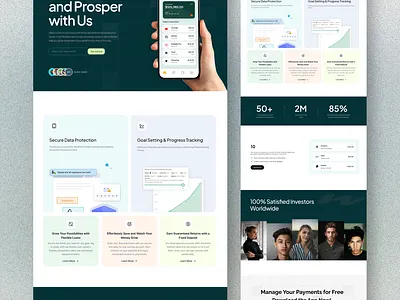 Fintech Website banking finance management finance website financfinance app fintech fintech website landing page ui uiux web design website