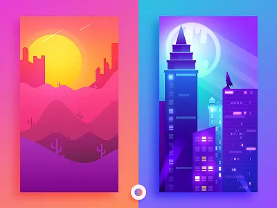 Wallpapers - Something New!! art batman batman wallpaper creative flat design flat ui glassy illustration new new trend ui design wallpaper