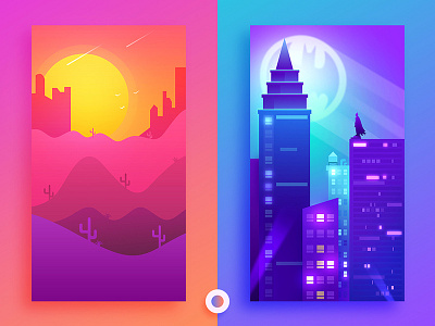 Wallpapers - Something New!! art batman batman wallpaper creative flat design flat ui glassy illustration new new trend ui design wallpaper