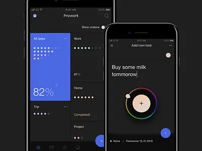 To do list - homepage and add task addtask do homepage ios list mobile task to