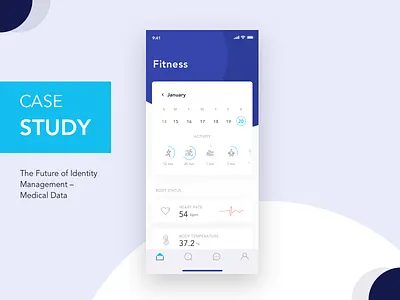 The Future Of Identity Management - Medical Data app chat data fitness healthcare identity ipad management mobile patient profile tablet