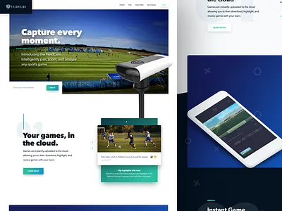 FieldVision Homepage design iconography illustration typograpy ui ux web website