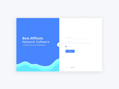 Network Software Login Screen design landing login redesign signin signup split