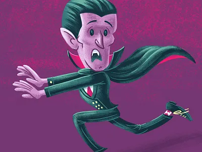 Dracula character design children dracula garlic illustration kids