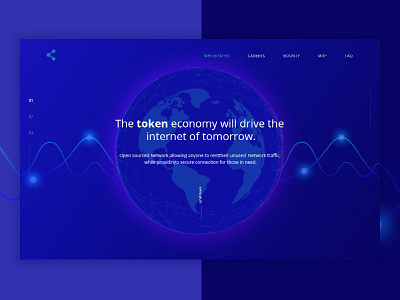 Project concept bitcoin blockchain cryptocurrency landing page ui ux