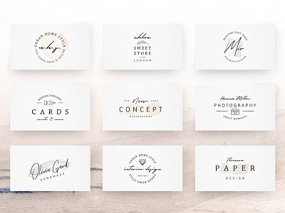 So Female Branding Kit + Icons & Watercolours brand branding clean elegant female feminine floral flowers logo logos modern premade