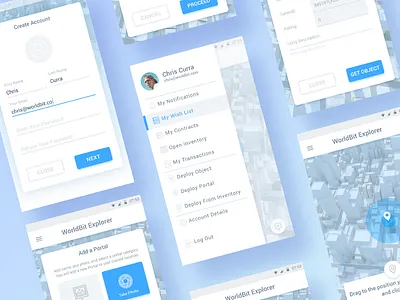 Worlbit App Design 3dmap ar deploy navigation trade vr worldbit