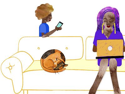 Sophia Capella University college course education hero illustration learn online ui university work