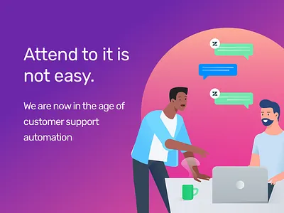 Monkeylearn - Automation Slide app branding color customer support design illustration monkeylearn slide violet website