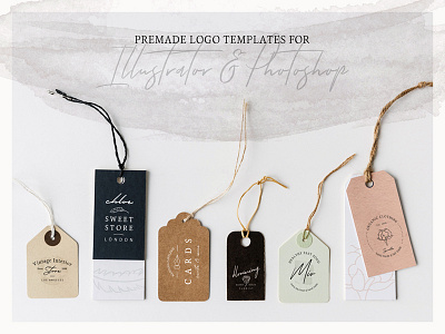 So Female Branding Kit + Icons & Watercolours brand branding clean elegant female feminine floral flowers logo logos modern premade