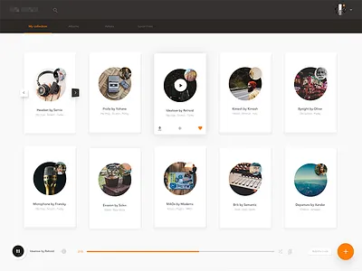 Flip Card Music card demo design flip google interface material music ui ux