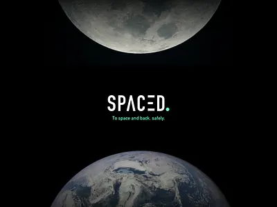 #SPACEDchallenge black booking logo moon space spaced spacedchallenge ui ux web