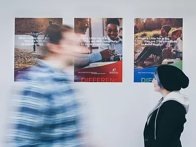 Big Brothers Big Sisters Awareness Posters awareness design graphic non profit poster print