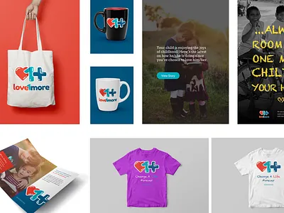 Love One More - Product Mockups branding logo nonprofit