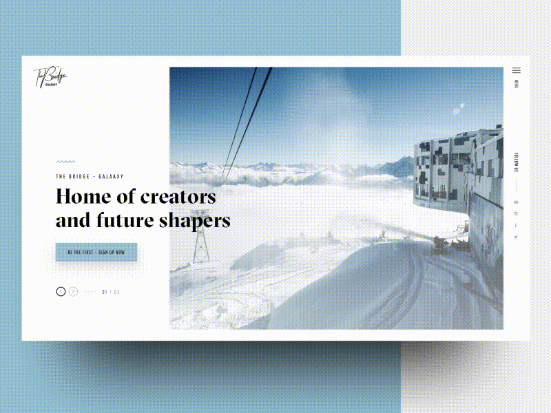 The Bridge – Galaaxy – Motion alpes animation laax motion slider snow swiss transition web