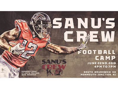 Sanu's Crew Football Camp camp falcons football nfl sports