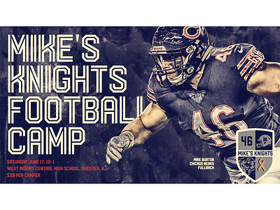 Mike's Knights Football Camp bears camp football nfl sports