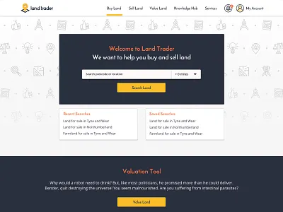 Land Trader search ui web