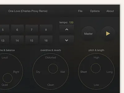 Thumpr iOS Drum Machine drum machine ios ipad music production ui design