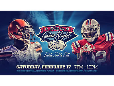 McCourty Twins Casino Night browns charity football nfl patriots sports titans