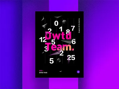 Dwtd Team 3000 colour fanc format team text