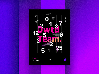 Dwtd Team 3000 colour fanc format team text