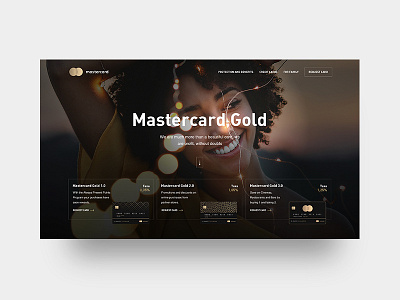 MasterCard | Gold | Interface | Concept | Design black and gold black interface card concept credit card design interaction interface mastercard minimalist sketch