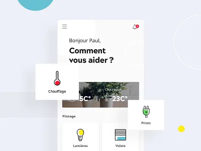 Smart Home app 📱 🏠 app automation controls graph home house ios mobile smart temperature thermostat ui