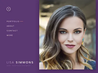 Designer Portfolio design designer portfolio header shot portfolio ui ux web design