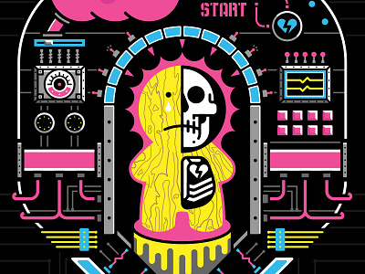SadFace character graphic illustration lettering logo poster typeface typography