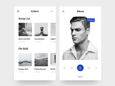 Music list medium music picture player