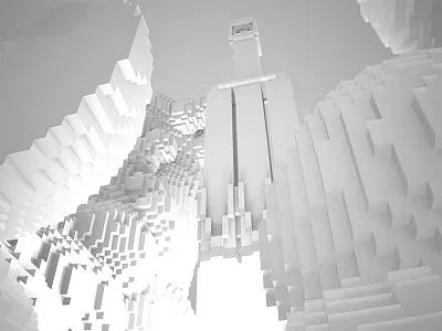 Falcon Heavy Payload 8bit falconheavy magicavoxel pixelart space spacex voxel