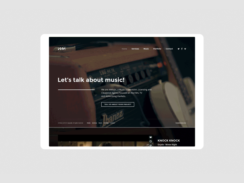 IAMUSIC MX art direction atomic design mobile user experience user interface